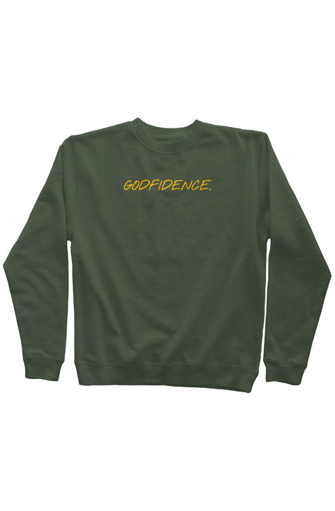 'GODFIDENCE' Embroidered Crewneck