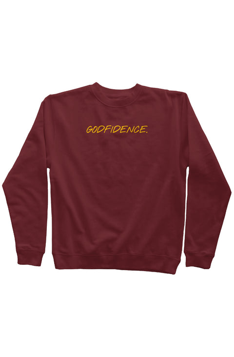 'GODFIDENCE' Embroidered Crewneck