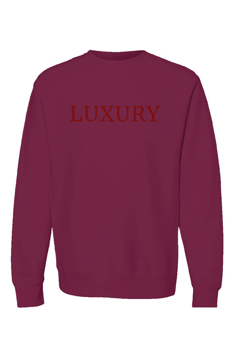 'LUXURY' Embroidered Crewneck